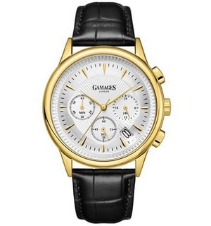 Lot 8  
            Birmingham SR108 - Parcel Delivery Only 
                
GAMAGES OF LONDON REGENT MECHANICAL QUARTZ GOLD WATCH SKU CODE:GA2062 ORIGINAL RR...