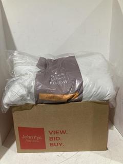 Lot 956  
            Birmingham SR108 - Parcel Delivery Only 
                
BOX OF JOHN LEWIS & PARTNERS ITEMS TO INCLUDE WHITE COTTON PILLOW