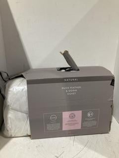 Lot 969  
            Birmingham SR108 - Parcel Delivery Only 
                
JOHN LEWIS & PARTNERS NATURAL DUCK FEATHER & DOWN DUVET 260 X 220CM