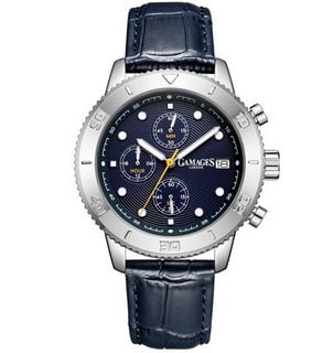 Lot 9  
            Birmingham SR108 - Parcel Delivery Only 
                
GAMAGES OF LONDON LANCER MECHANICAL QUARTZ SILVER WATCH SKU CODE:GA2131 ORIGINAL ...