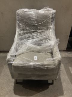 Lot 18  
            Birmingham - Collection or Delivery 

                
DAVID PHILLIPS OCCASIONAL CHAIR IN GREY VELVET