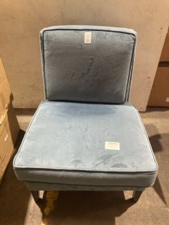 Lot 24  
            Birmingham - Collection or Delivery 

                
DAVID PHILLIPS AGGBOROUGH OCCASIONAL CHAIR OCEAN RRP £849