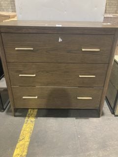 Lot 50  
            Birmingham - Collection or Delivery 

                
DAVID PHILLIPS ABBERLY 3 DRAWER CHEST IN BROWN RRP £630
