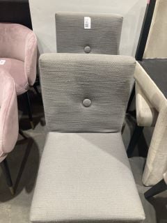 Lot 69  
            Birmingham - Collection or Delivery 

                
DAVID PHILLIPS 2 X EMILIO UPHOLSTERED CHAIRS IN CHARCOAL RRP £318