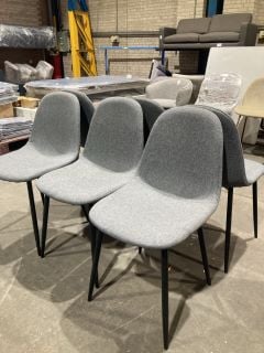 Lot 74  
            Birmingham - Collection or Delivery 

                
DAVID PHILLIPS 6 X BENSON DINING CHAIRS IN GREY RRP £480