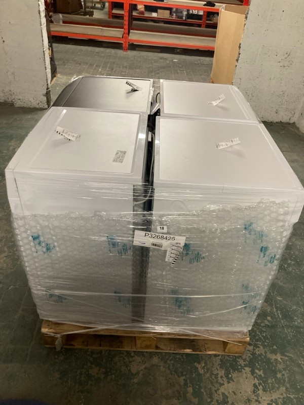 Lot 18  
            Nottingham SR3 - Delivery Or Collection 

                
1X PALLET WITH TOTAL RRP VALUE OF £729 TO INCLUDE 1X LOGIK WASHING MACHINES MODEL...
