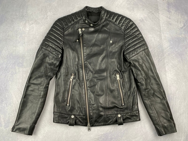 Lot 191  
            Nottingham Luxury Room - Delivery Only 

                
All Saints Jasper Leather Jacket - Size S (VAT ONLY PAYABLE ON BUYERS PREMIUM)