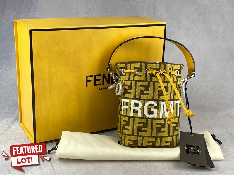 Lot 1  
            Nottingham Luxury Room - Delivery Only 

                
Fendi X FRGMT FF Fabric Mini Bag Mon Tresor (07845574), Box/Tags & Strap. Dimensi...