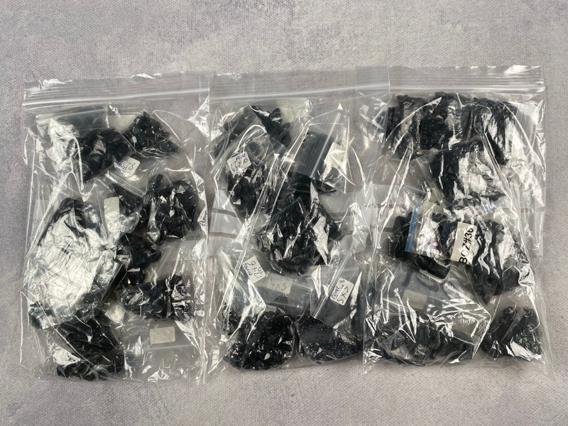 Lot 237  
            Nottingham Luxury Room - Delivery Only 

                
Three Bags of Black Stones, mixed Shapes and Sizes, approx. 0.92Kg (VAT ONLY PAYA...