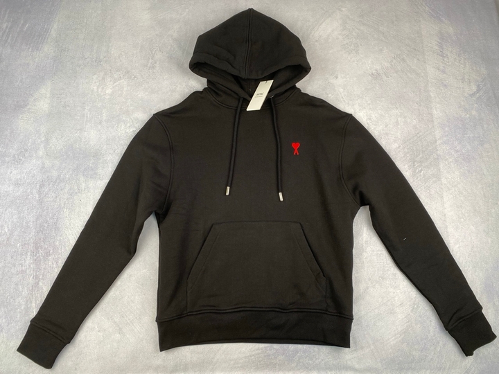 Lot 258  
            Nottingham Luxury Room - Delivery Only 

                
Ami Paris Logo Hoodie, Tag - Size XS (VAT ONLY PAYABLE ON BUYERS PREMIUM)