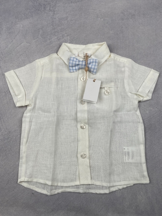 Lot 269  
            Nottingham Luxury Room - Delivery Only 

                
Patachou Boys Short Sleeve Shirt With Bow Tie In Blue. Size: 18 M . Rrp: £65 (VAT...