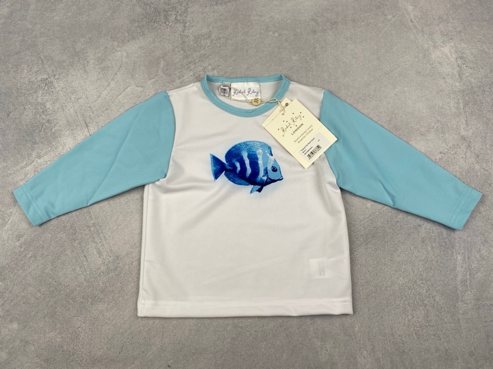 Lot 271  
            Nottingham Luxury Room - Delivery Only 

                
Rachel Riley Boys Tropical Fish Rash Guard In Multicolour. Size: 2 Y . Rrp: £49 (...