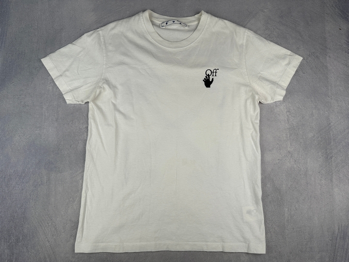 Lot 51  
            Nottingham Luxury Room - Delivery Only 

                
Off-White T-Shirt - Size L (VAT ONLY PAYABLE ON BUYERS PREMIUM)
