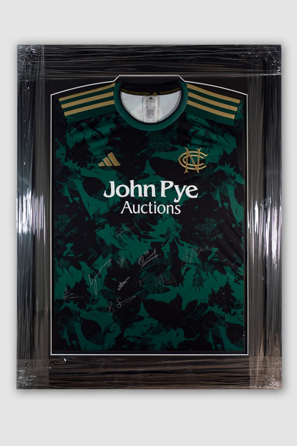 Lot 1  
            Nottingham Charity Auction - Collection Only 

                
A framed 2025 Notts Outlaws T20 shirt, signed by the Outlaws