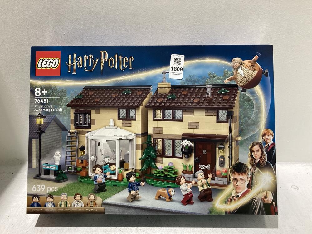 Lot 1809  
            Chesterfield SR45 - Parcel Delivery Only 

                
LEGO 76451 HARRY POTTER PRIVET DRIVE AUNT MARGE'S VISIT (LOCATION: L17)