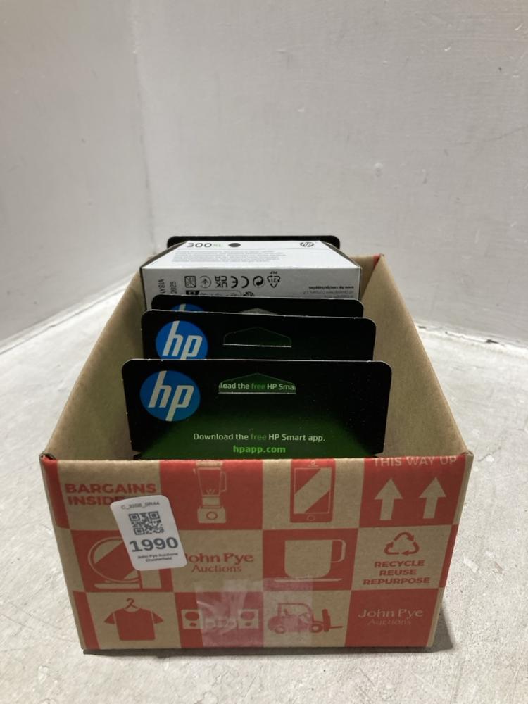Lot 1990  
            Chesterfield SR44 - Parcel Delivery Only 

                
BOX OF 6 X HP 300XL PRINTER INK CARTRIDGES (LOCATION: L7)