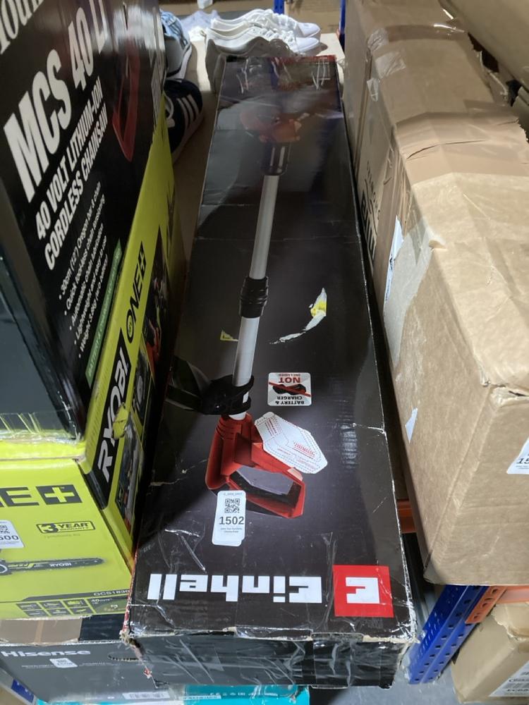 Lot 1502  
            Chesterfield SR47 - Parcel Delivery Only 

                
EINHELL EXTENDER TRIMMER (LOCATION: F10)