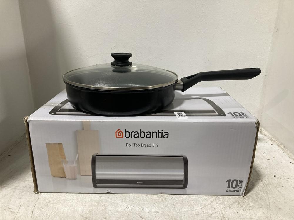 Lot 1553  
            Chesterfield SR47 - Parcel Delivery Only 

                
2 X ASSORTED ITEMS TO INCLUDE BRABANTIA ROLL TOP BREAD BIN (LOCATION: SR46G2)