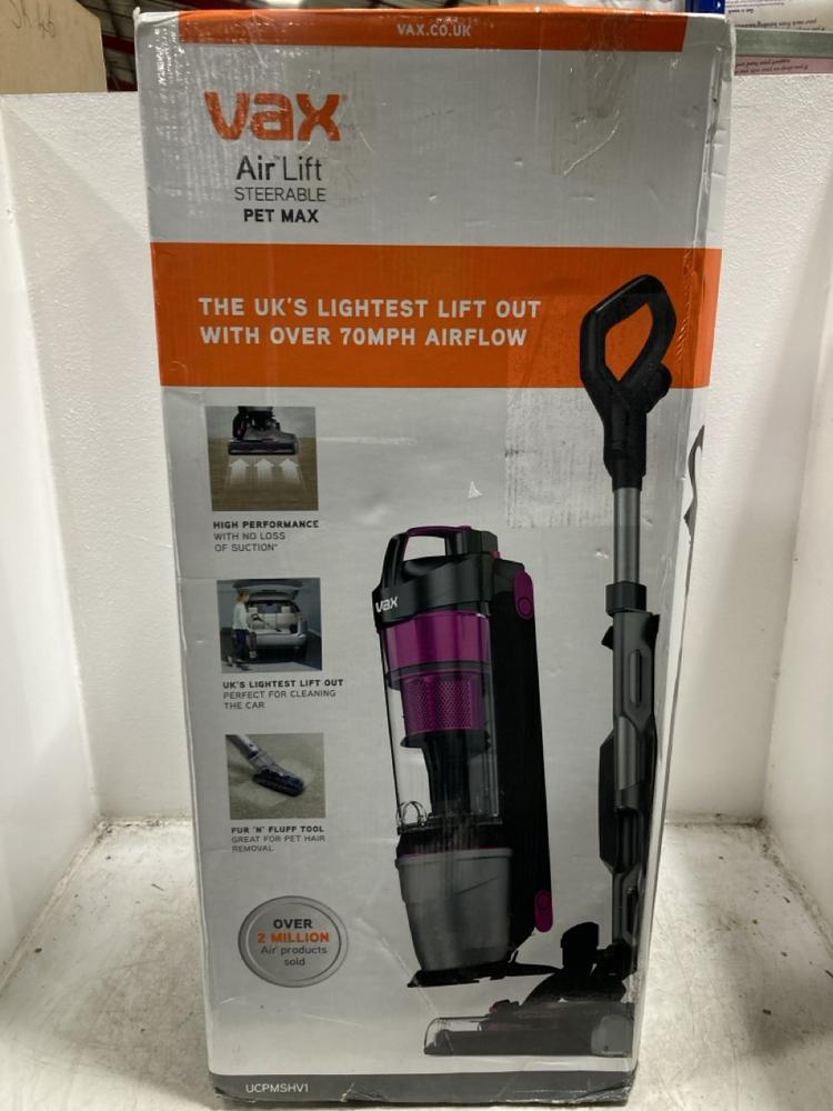 Lot 1556  
            Chesterfield SR47 - Parcel Delivery Only 

                
VAX MACH AIR HIGH PERFORMANCE VACUUM CLEANER (LOCATION: SR46G2)