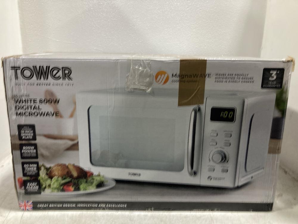 Lot 1559  
            Chesterfield SR47 - Parcel Delivery Only 

                
TOWER 20L 800W DIGITAL MICROWAVE (LOCATION: SR46G2)