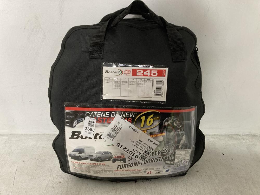 Lot 1586  
            Chesterfield SR47 - Parcel Delivery Only 

                
COTTART 16MM SNOW WHEEL CHAIN (LOCATION: SR46 G3)