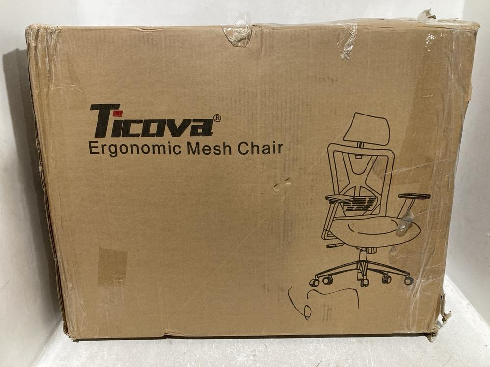Lot 1611  
            Chesterfield SR47 - Parcel Delivery Only 

                
TICOVA ERGONOMIC MESH CHAIR IN BLACK (LOCATION: SR46 G4)