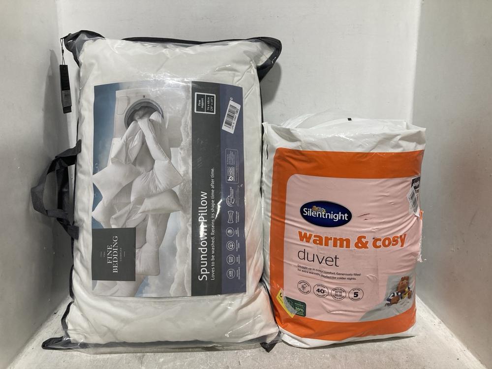 Lot 1613  
            Chesterfield SR47 - Parcel Delivery Only 

                
X ASSORTED BEDDING TO INCLUDE SILENT NIGHT WARM AND COZY DUVET (LOCATION: SR46 G4)