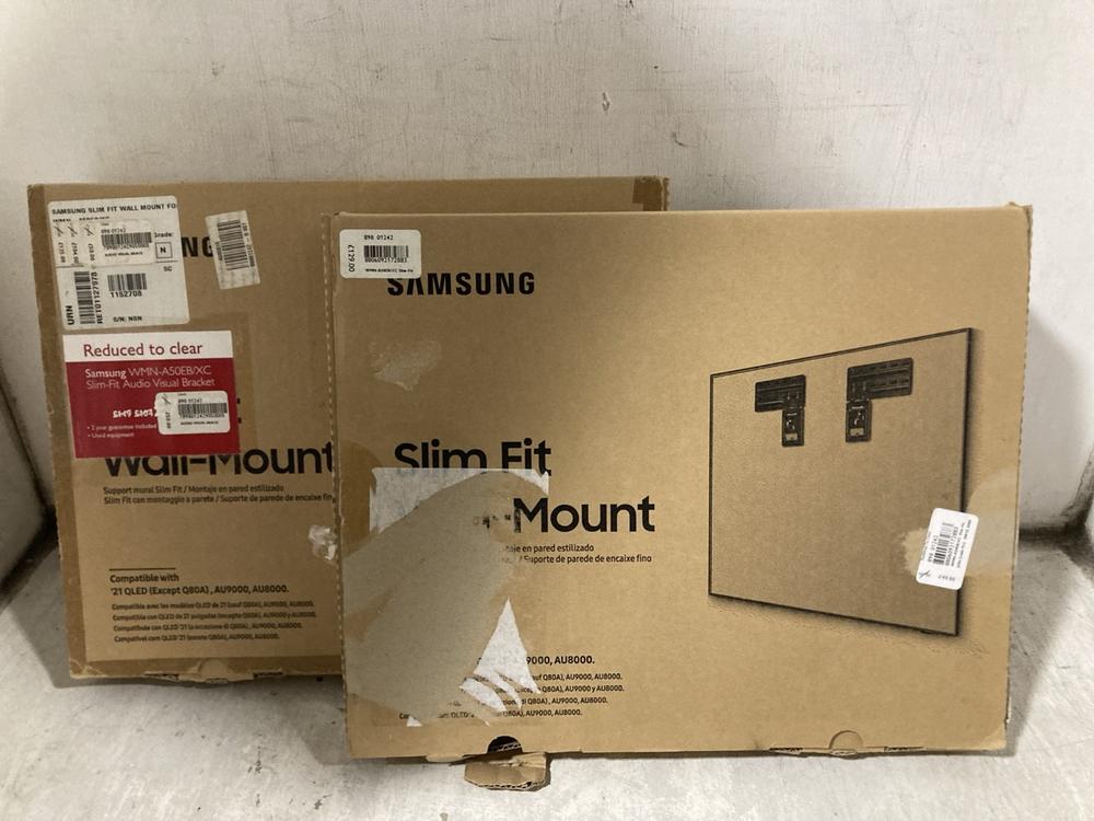Lot 1729  
            Chesterfield SR47 - Parcel Delivery Only 

                
2 X SAMSUNG SLIM FIT TV WALL MOUNT COMPATIBLE WITH 21" QLED TV -200031 (LOCATION:...