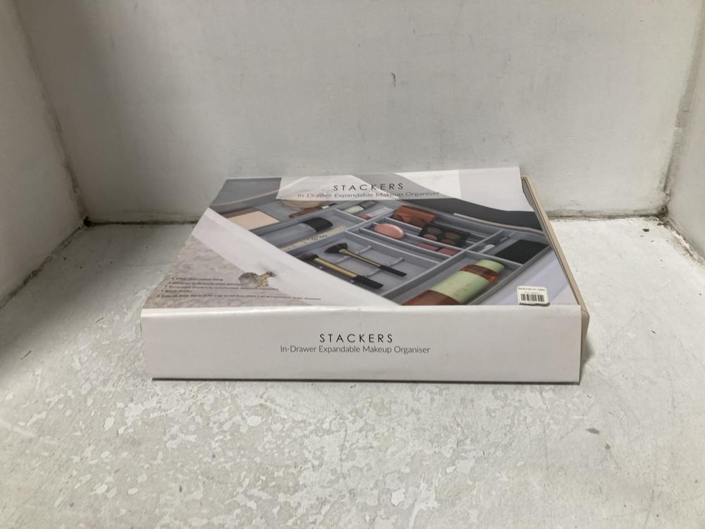 Lot 1745  
            Chesterfield SR47 - Parcel Delivery Only 

                
STACKERS IN DRAWER EXPANDABLE MAKEUP ORGANISER -10025 (LOCATION: SR46H2)