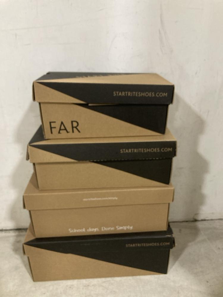 Lot 1802  
            Chesterfield SR47 - Parcel Delivery Only 

                
4 X ASSORTED START RITE CHILDRENS FOOTWEAR TO INCLUDE GIGGLE SHOES IN BLACK SIZE ...