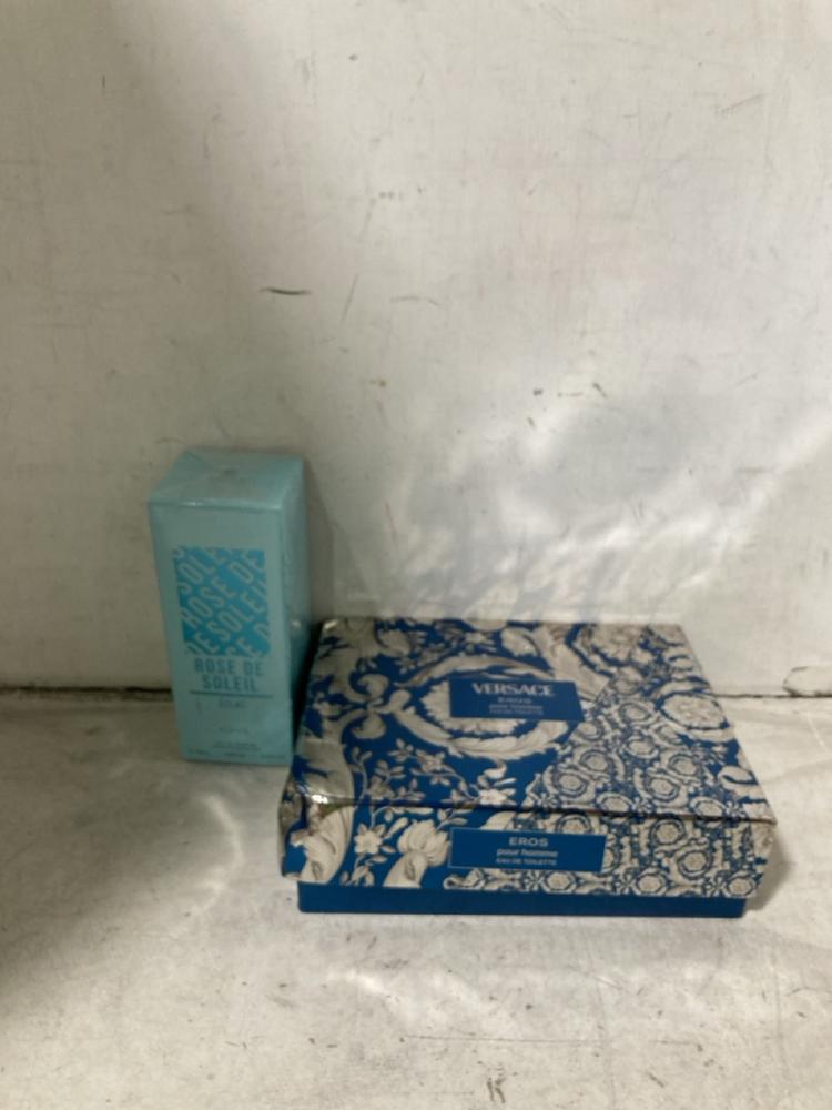 Lot 1820  
            Chesterfield SR47 - Parcel Delivery Only 

                
RIIFFS ROSE DE SOLEIL EAU DE PARFUM 100ML TO INCLUDE VERSACE EROS POUR HOMME EAU ...