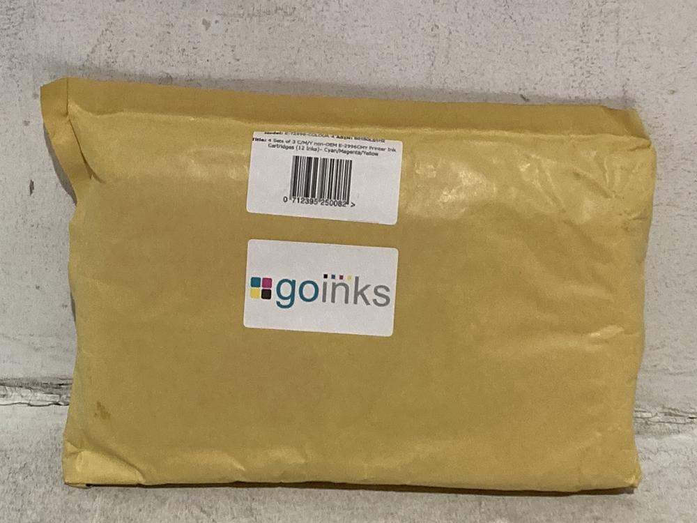 Lot 305  
            Chesterfield SR46 - Parcel Delivery Only 

                
6 X GO INKS 4 SET OF 3 PRINTER INK IN CYAN, MAGENTA & YELLOW (LOCATION: J2)