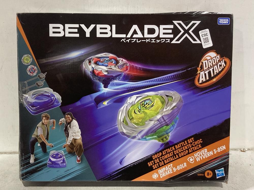 Lot 363  
            Chesterfield SR46 - Parcel Delivery Only 

                
HUFFY MARVEL SPIDERMAN 12" BICYCLE TO INCLUDE BEYBLADE X DROP ATTACK BATTLE SET (...