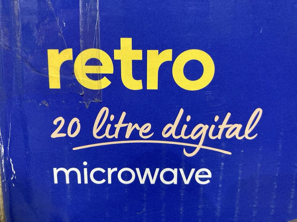 Lot 364  
            Chesterfield SR46 - Parcel Delivery Only 

                
RUSSELL HOBBS 20L MICROWAVE (LOCATION: J4)