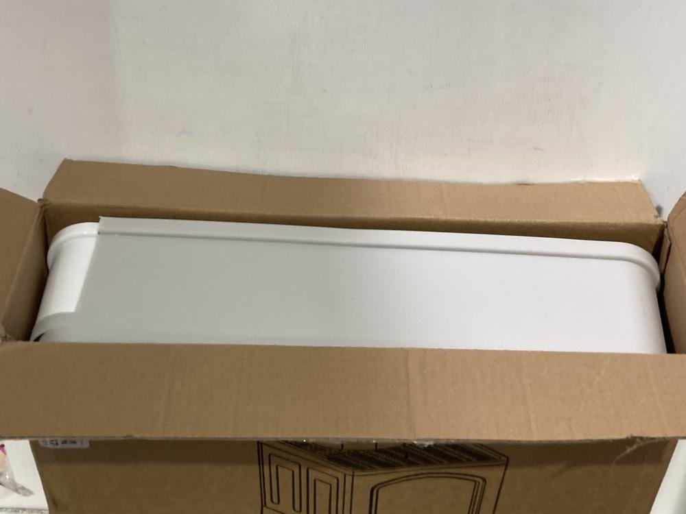 Lot 367  
            Chesterfield SR46 - Parcel Delivery Only 

                
PAWHUT DUAL PET BOWL & DISH RACK IN WHITE TO INCLUDE CAT LITTER BOX IN GREY (LOCA...