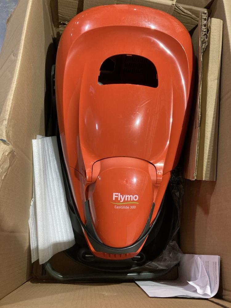 Lot 368  
            Chesterfield SR46 - Parcel Delivery Only 

                
FLYMO EASI GLIDE 300 ELECTRIC HOVER COLLECT LAWNMOWER (LOCATION: J5)