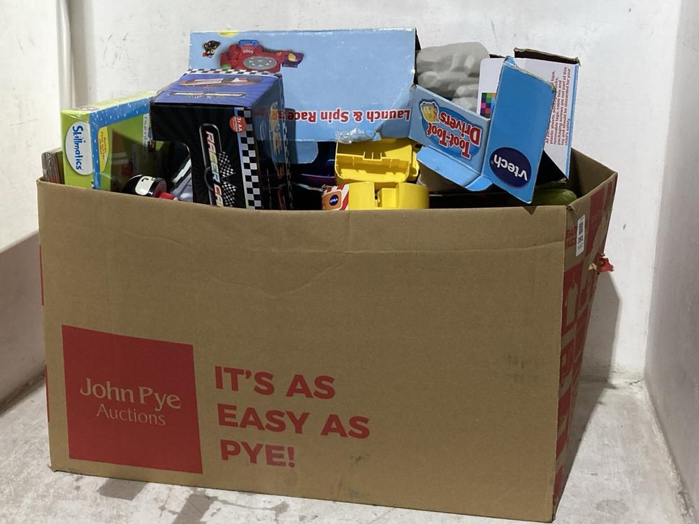 Lot 391  
            Chesterfield SR46 - Parcel Delivery Only 

                
QTY OF ASSORTED KIDS TOYS TO INCLUDE VTECH TOOT-TOOT DRIVERS (LOCATION: J5)