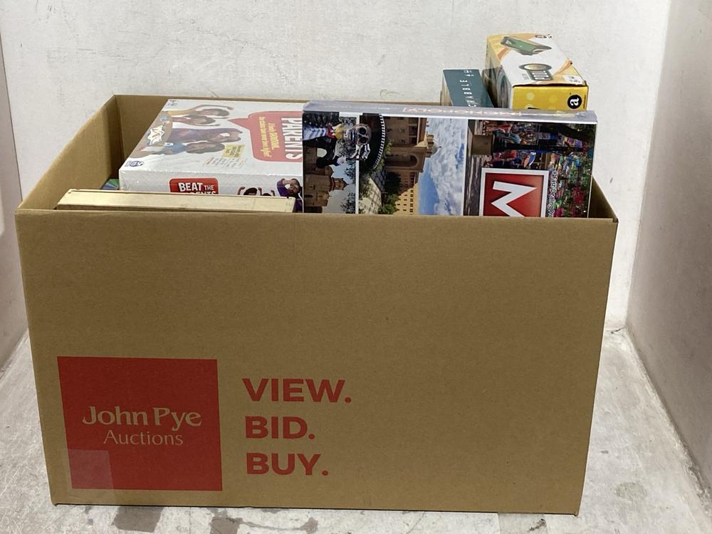 Lot 393  
            Chesterfield SR46 - Parcel Delivery Only 

                
QTY OF ASSORTED KIDS TOYS TO INCLUDE BEAT THE PARENTS FAMILY SHOWDOWN GAME (LOCAT...