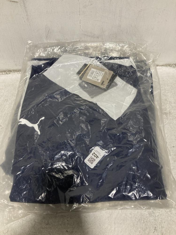 Lot 402  
            Chesterfield SR46 - Parcel Delivery Only 

                
6 X ASSORTED CLOTHING ITEMS TO INCLUDE PUMA JERSEY IN NAVY SIZE M (LOCATION: I2)