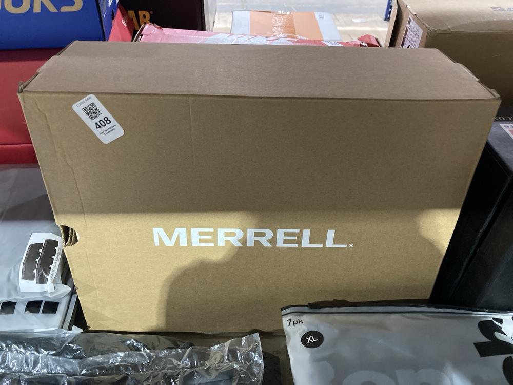 Lot 408  
            Chesterfield SR46 - Parcel Delivery Only 

                
MERRELL MEN'S MOAB 3 MID GTX SHOES IN WHITE SIZE 9.5 (LOCATION: I2)
