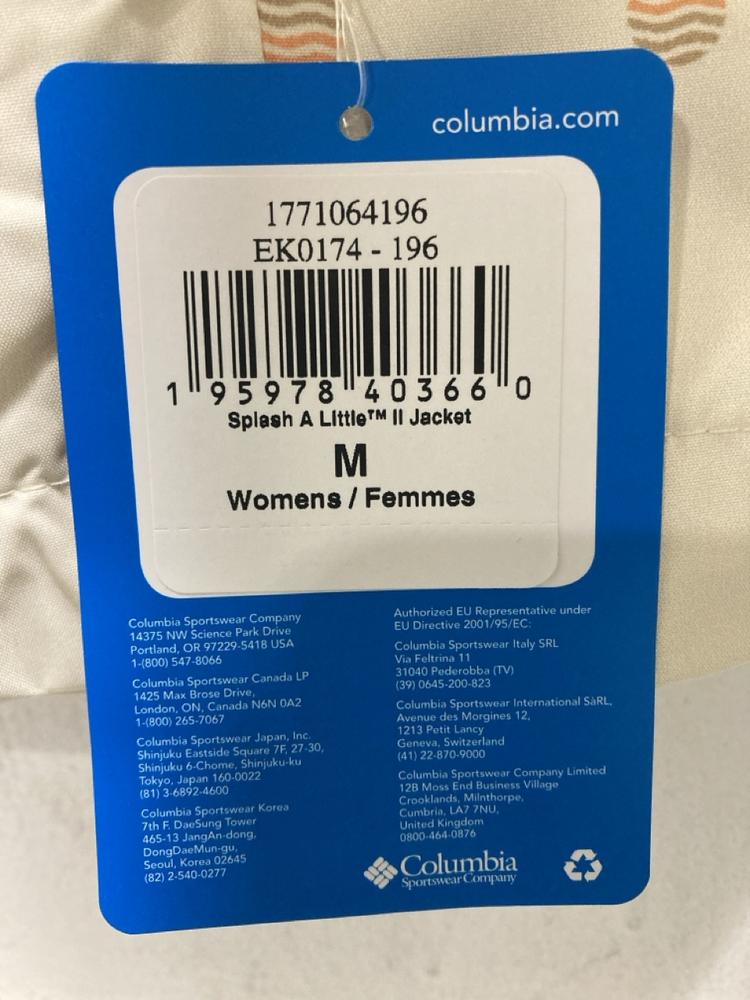 Lot 413  
            Chesterfield SR46 - Parcel Delivery Only 

                
2 X COLUMBIA WOMENS SPORTS JACKET SIZE M (LOCATION: I2)