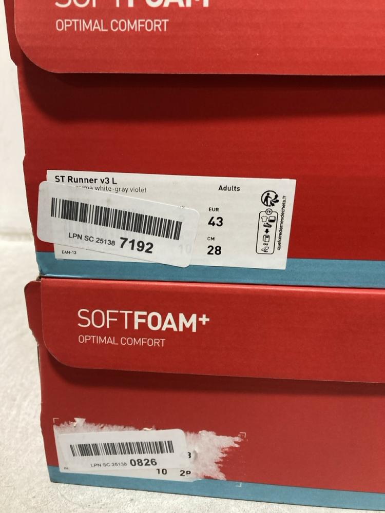 Lot 417  
            Chesterfield SR46 - Parcel Delivery Only 

                
PUMA TRAINERS IN BLACK SIZE 8.5 TO INCLUDE PUMA TRAINERS IN WHITE SIZE 9 (LOCATIO...