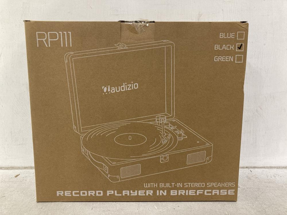 Lot 436  
            Chesterfield SR46 - Parcel Delivery Only 

                
AUDIZIO RP111 RECORD PLAYER + BRIEFCASE IN BLACK (LOCATION: I3)