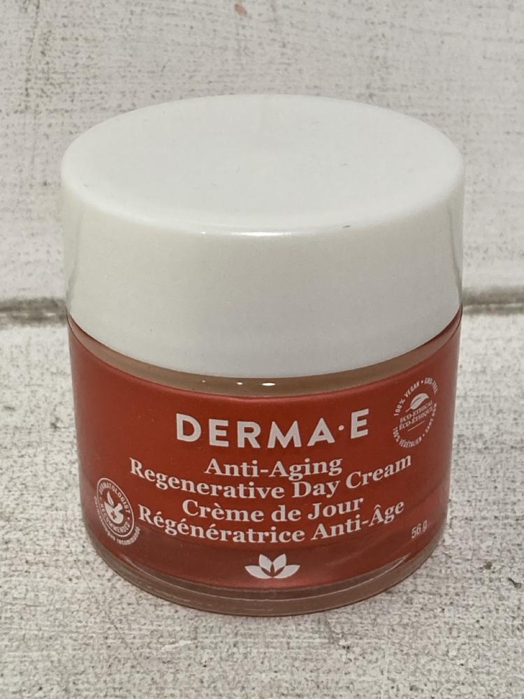 Lot 438  
            Chesterfield SR46 - Parcel Delivery Only 

                
4 X DERMA-E ANTI-AGING REGENERATING DAY CREAM 56G (LOCATION: I3)