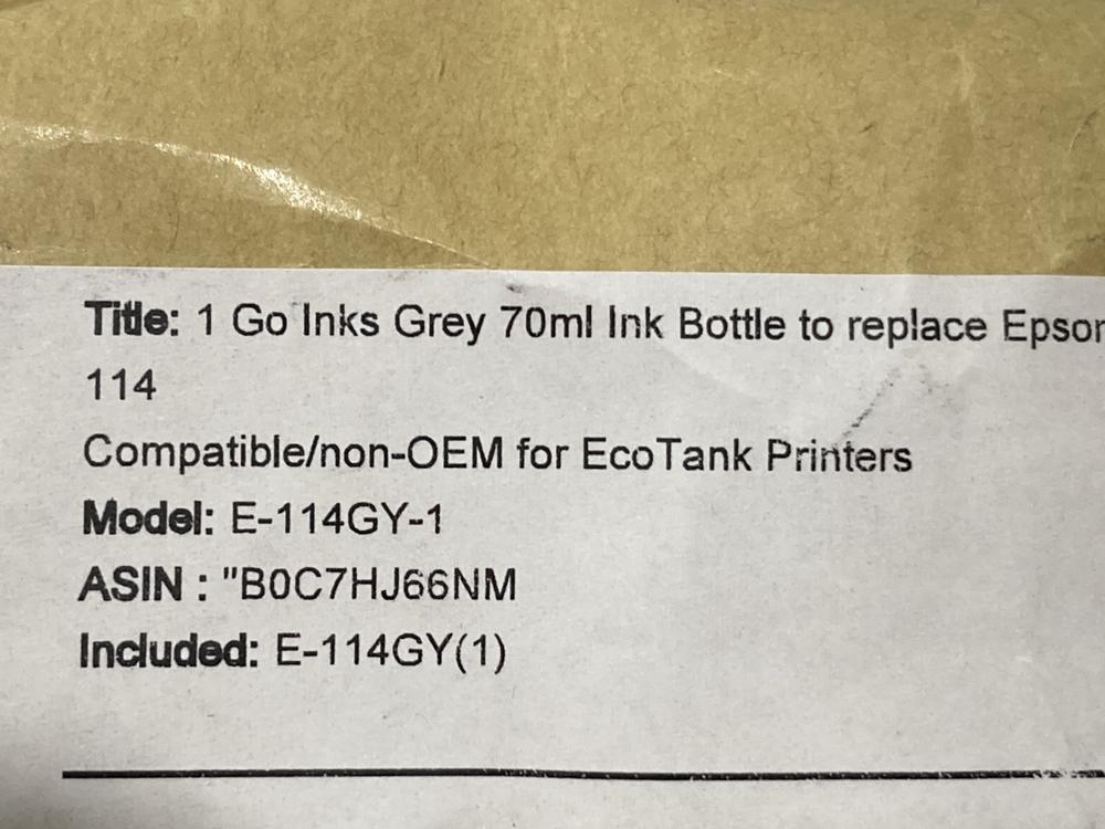Lot 439  
            Chesterfield SR46 - Parcel Delivery Only 

                
3 X ASSORTED GO INKS MASTER INK CARTRIDGES TO INCLUDE GO INKS REY 70ML INK CARTRI...