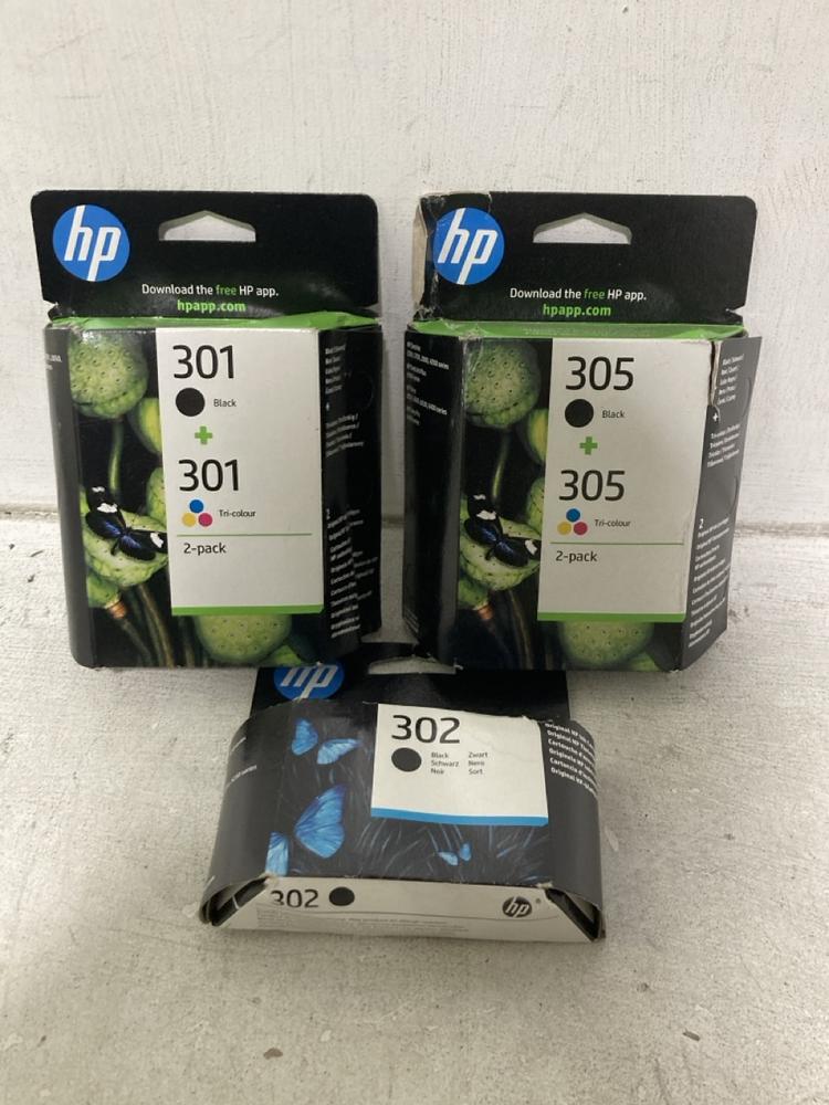 Lot 461  
            Chesterfield SR46 - Parcel Delivery Only 

                
QTY OF ASSORTED INKS TO INCLUDE HP 301 BLACK ORIGINAL INK CARTRIDGE (LOCATION: I3)
