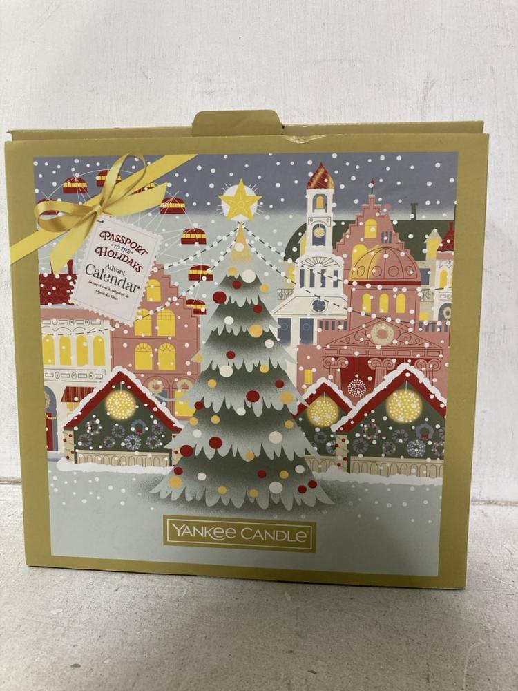 Lot 466  
            Chesterfield SR46 - Parcel Delivery Only 

                
YANKEE CANDLE ADVENT CALENDAR FROM PASSPORT HOLIDAYS COLLECTION TO INCLUDE YANKEE...