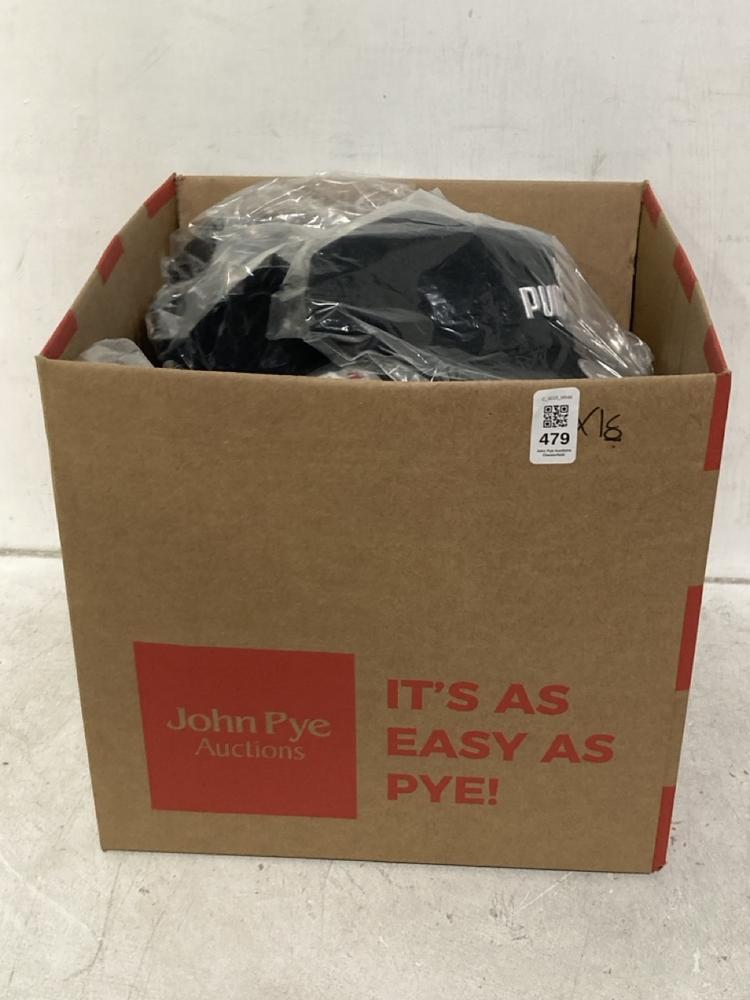 Lot 479  
            Chesterfield SR46 - Parcel Delivery Only 

                
16 X PUMA ADULTS CAP IN BLACK - ONESIZE (LOCATION: I3)