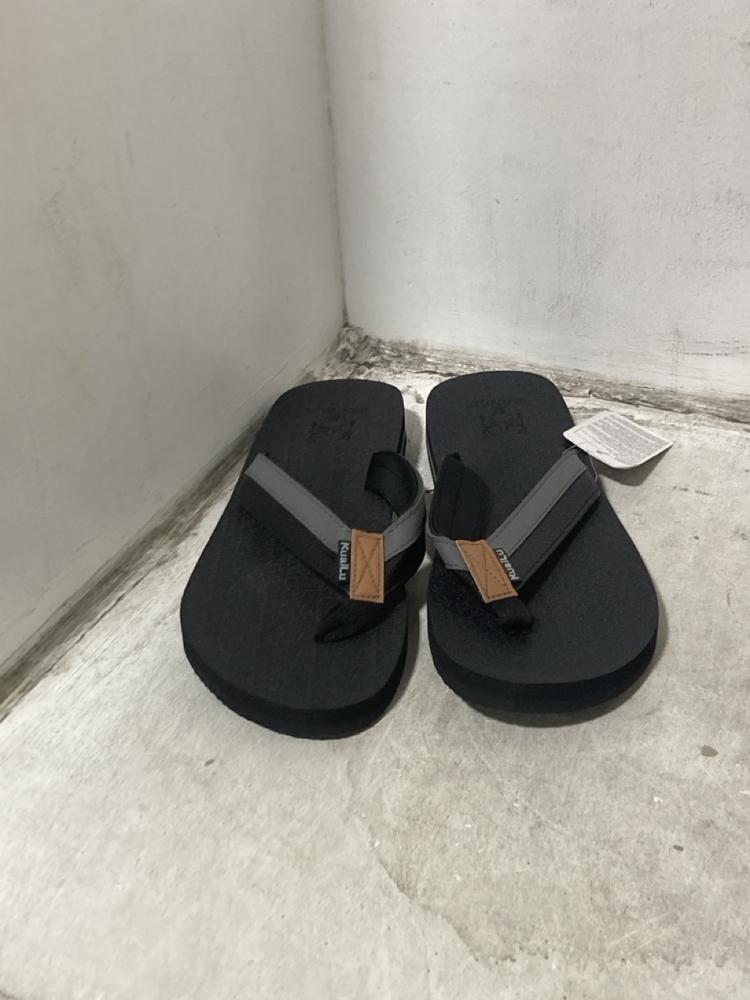 Lot 501  
            Chesterfield SR46 - Parcel Delivery Only 

                
BOX OF ASSORTED SHOES TO INCLUDE KUAILU FLIP FLOPS SIZE 7 UK (LOCATION: I4)