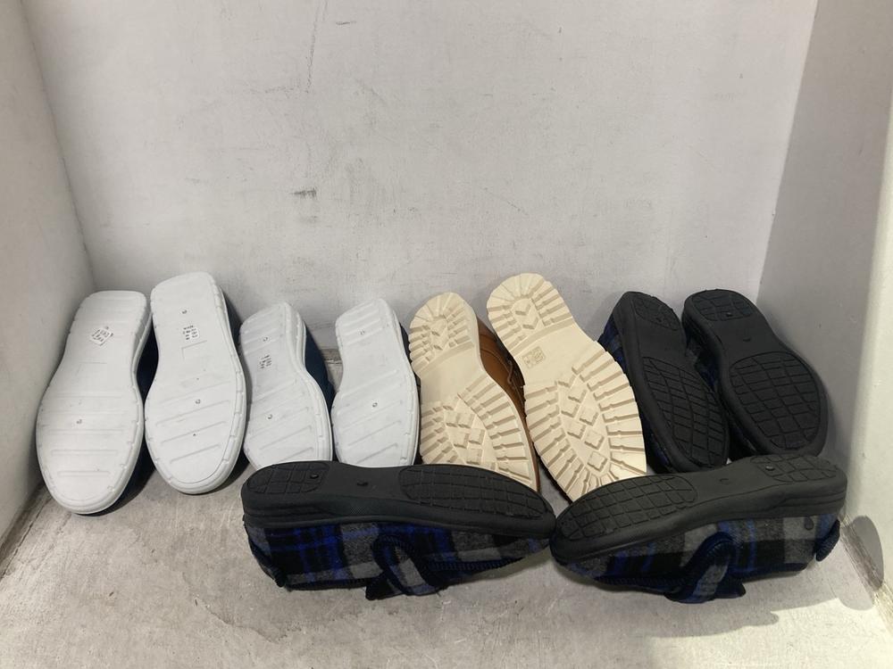 Lot 503  
            Chesterfield SR46 - Parcel Delivery Only 

                
5 X ASSORTED SHOES TO INCLUDE JO AND JOE SHOES NAVY/GREY SIZE 9 (LOCATION: I4)